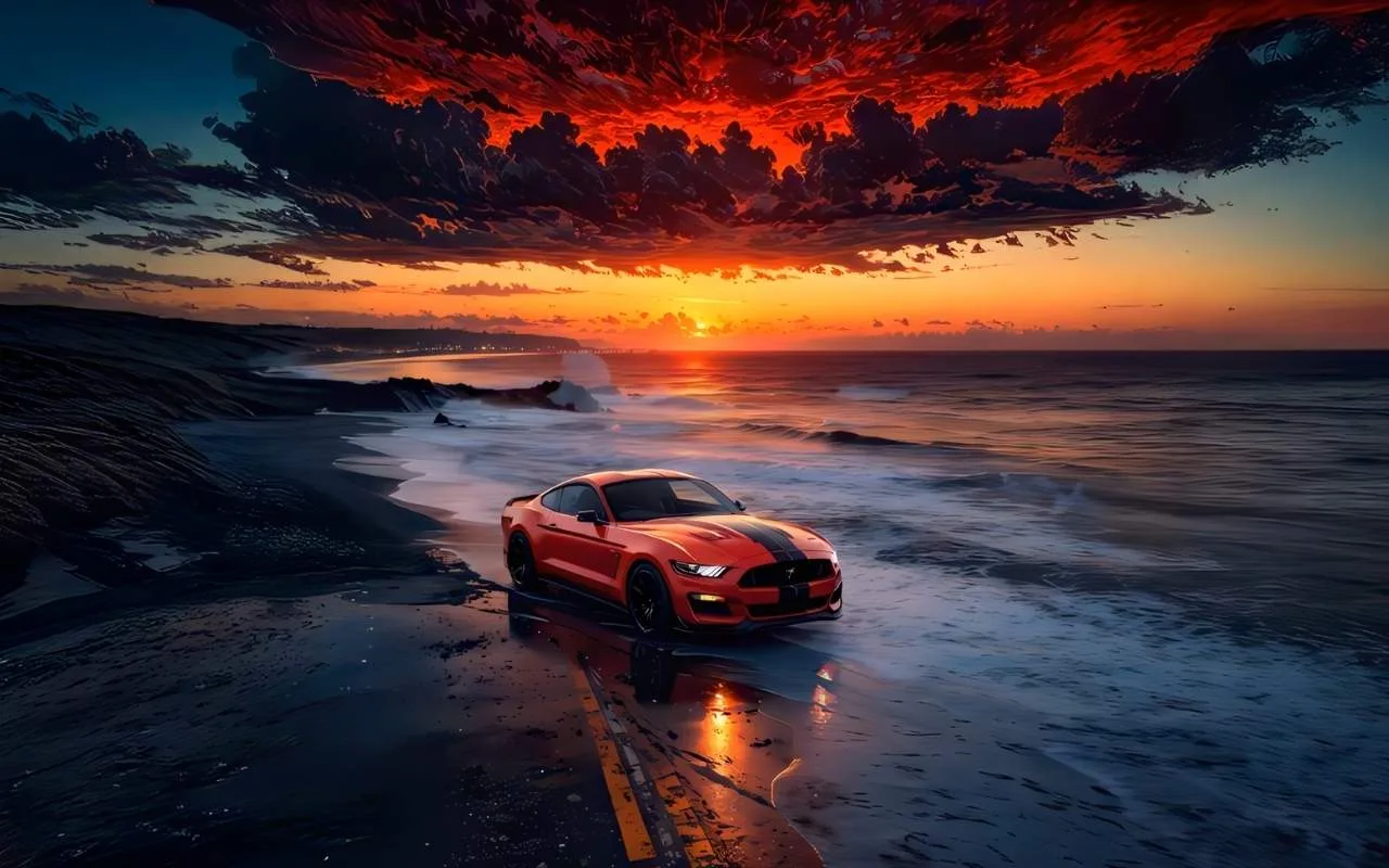 Red Mustang Live Wallpaper