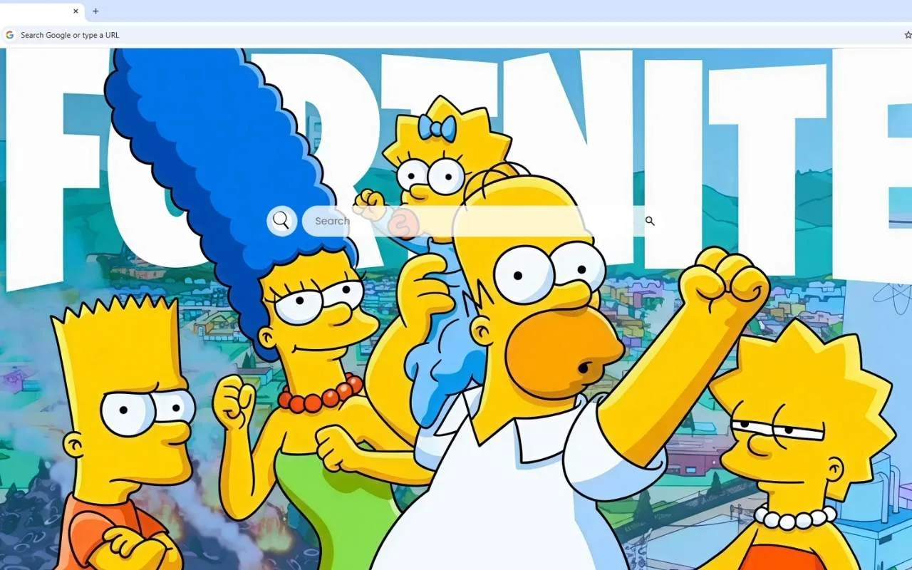 The Simpsons Fortnite Live Wallpaper